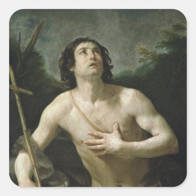 St. John the Baptist, c.1635-40 Square Sticker (Front)