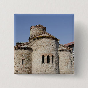 St. John the Baptist cruciform church 2 Inch Square Button