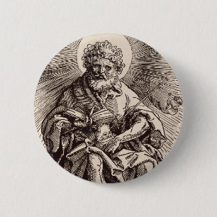 St. John the Baptist Holding the Lamb 2 Inch Round Button