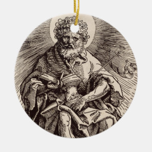 St. John the Baptist Holding the Lamb Ceramic Ornament