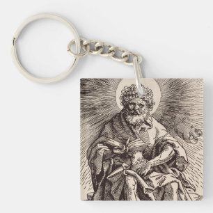 St. John the Baptist Holding the Lamb  Keychain