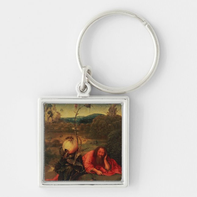 St. John the Baptist in Meditation Keychain (Front)