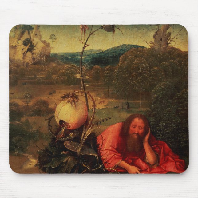 St. John the Baptist in Meditation Mouse Pad (Front)