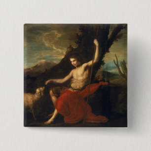 St. John the Baptist in the Wilderness 2 Inch Square Button
