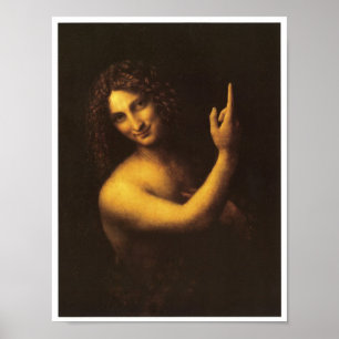 St. John the Baptist, Leonardo da Vinci, 1509 Poster