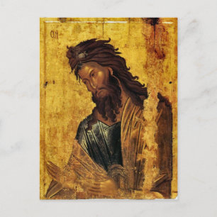 St. John the Baptist Orthodox Icon Postcard