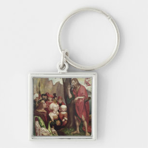 St. John the Baptist Preaching Before Herod Keychain