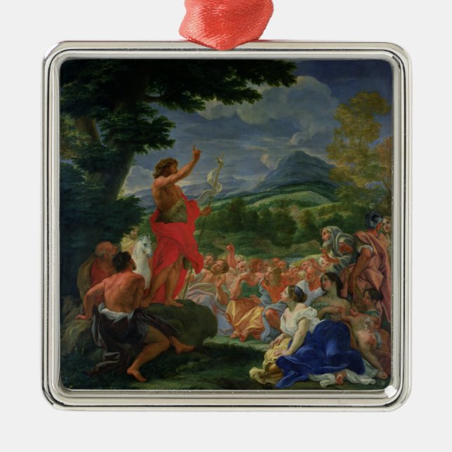 St. John the Baptist Preaching, painted before 169 Metal Ornament (Front)