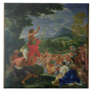 St. John the Baptist Preaching, painted before 169 Tile