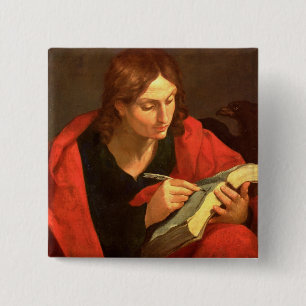 St. John the Evangelist 2 Inch Square Button
