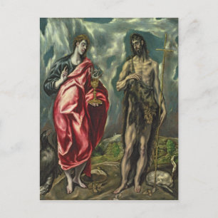 St John the Evangelist and St. John the Baptist Postcard