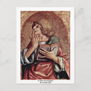 St. John The Evangelist, By Crivelli Carlo Postcard