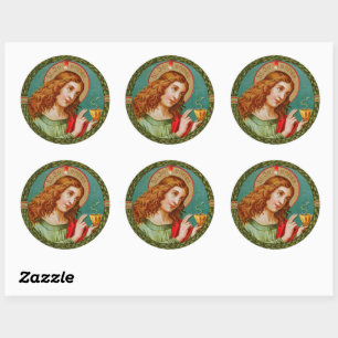 St. John the Evangelist (JMAS 06) Classic Round Sticker