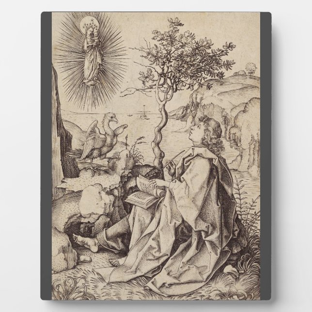 St John the Evangelist on Patmos Plaque (Front)