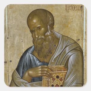 St. John the Evangelist Orthodox Christian Icon Square Sticker
