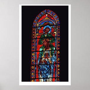 St. John the Evangelist riding the shoulders of Ez Poster