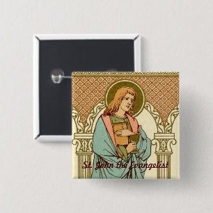St. John the Evangelist (RLS 07) 2 Inch Square Button