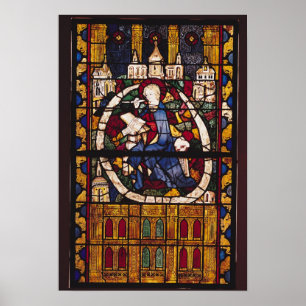 St. John the Evangelist writing the Apocalypse Poster