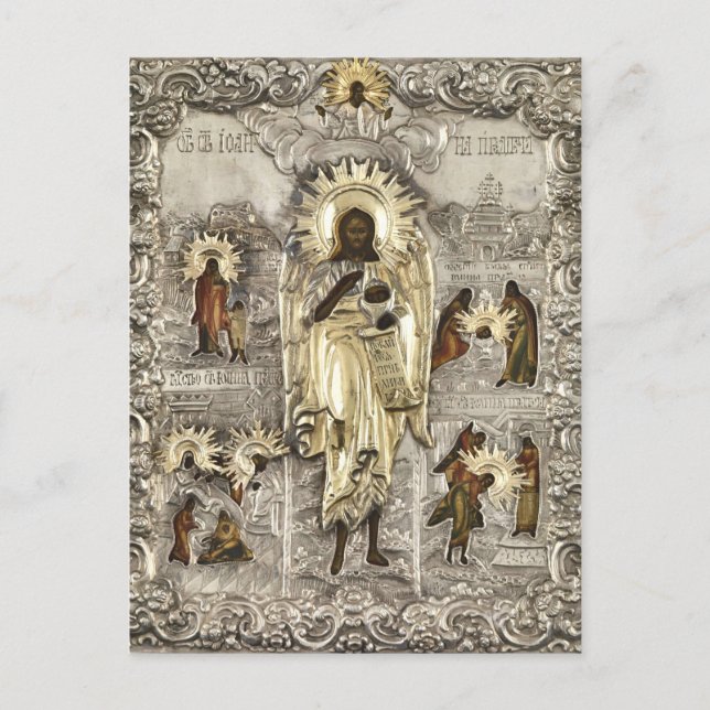 St. John the Forerunner, Angel of the Desert Icon  Postcard (Front)