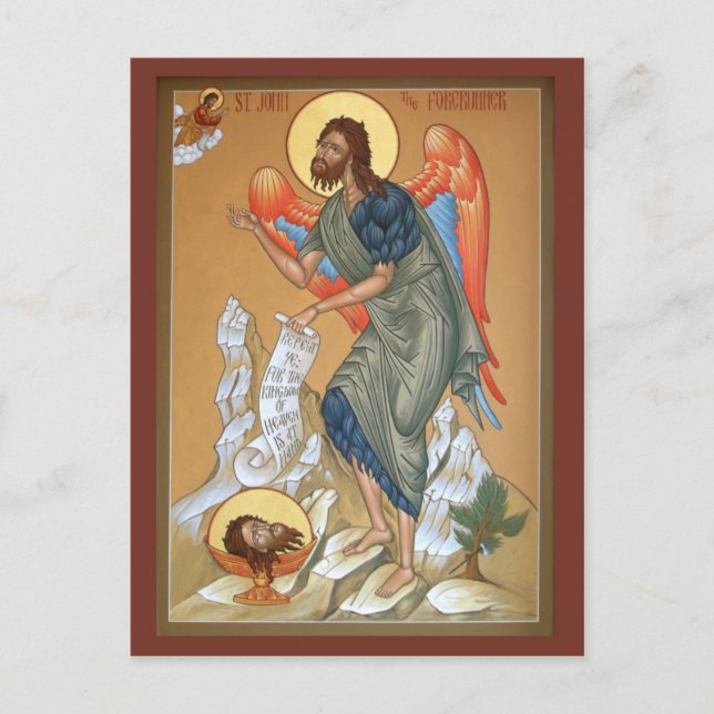 St. John the Forerunner Prayer Card (Front)