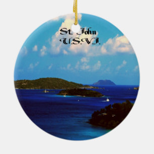 St.John U.S.V.I. Ceramic Ornament