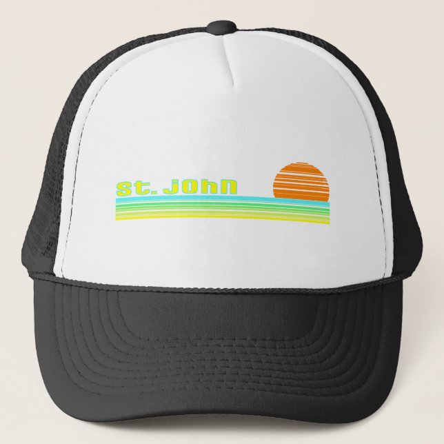 St. John, US Virgin Islands Trucker Hat (Front)