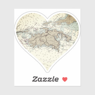 St John US Virgin Islands Vintage Map