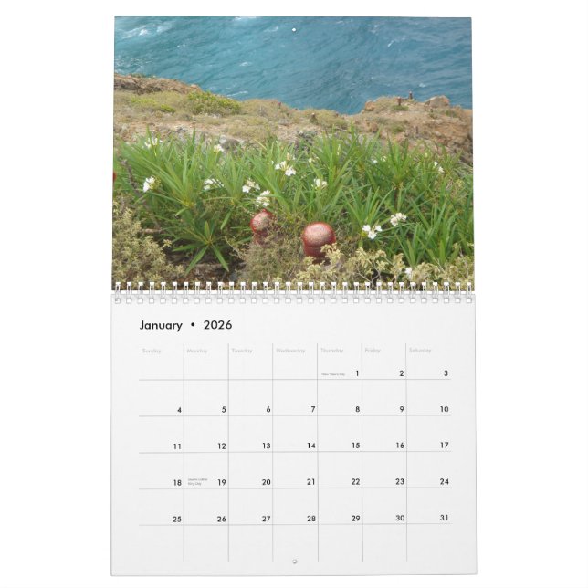 St John, USVI Calendar (Jan 2026)