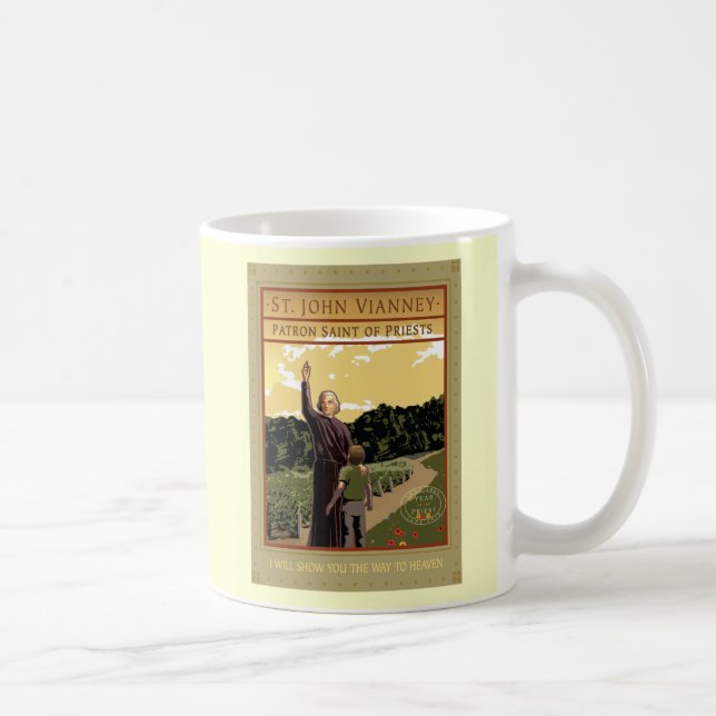 ST. JOHN VIANNEY COFFEE MUG (Right)