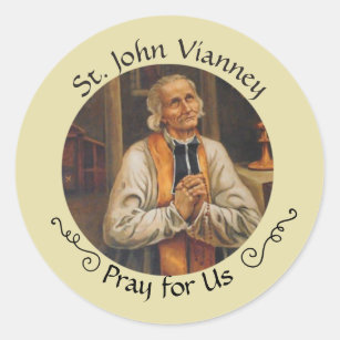 St. John Vianney Feast Aug 4 Classic Round Sticker