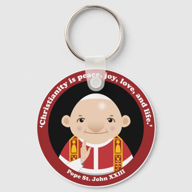 St. John XXIII Keychain (Front)