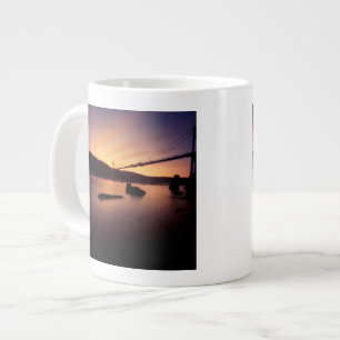 St Johns Bridge Sunset Large Coffee Mug