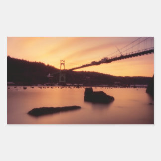 St Johns Bridge Sunset Sticker