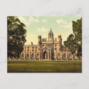 St. John's College, Cambridge, England classic Pho Postcard