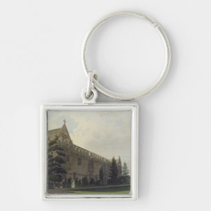 St. John's College seen from the garden, illustrat Keychain