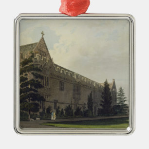 St. John's College seen from the garden, illustrat Metal Ornament