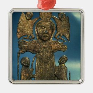 St. John's Crucifixion Plaque, late 7th Century Metal Ornament