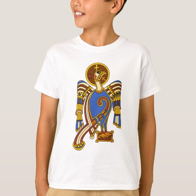 St. John's Eagle Celtic Knot Irish Medieval Art T-Shirt (Front)