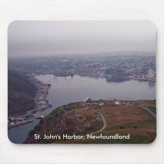 St. John's Harbour, Newfoundland Mousepad (Front)
