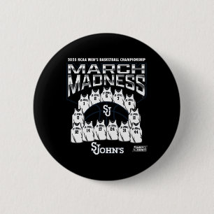 St. John's March Madness 2025 Men's Sketll Nil 2 Inch Round Button