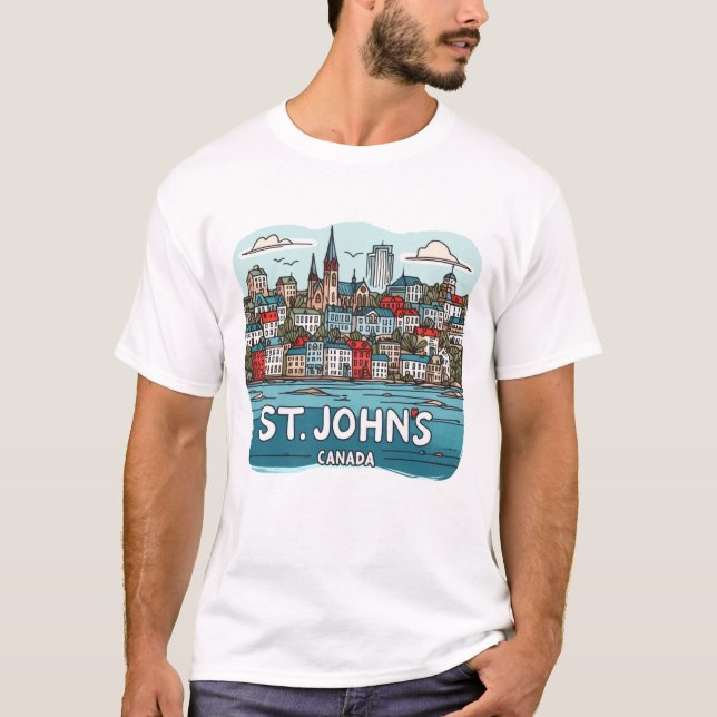 St. John's Newfoundland Canada  T-Shirt (Front)