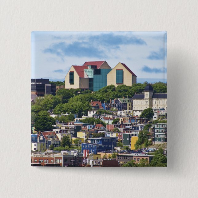 St. John's, Newfoundland, Canada, the 2 Inch Square Button (Front)
