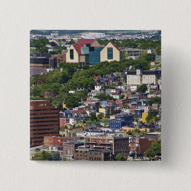 St. John's, Newfoundland, Canada, the 2 Inch Square Button (Front)