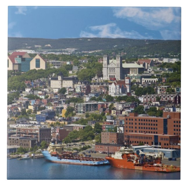 St. John's, Newfoundland, Canada, the coastline Tile (Front)