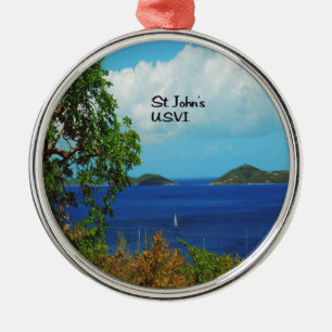 St. John's U.S.V.I. Metal Ornament