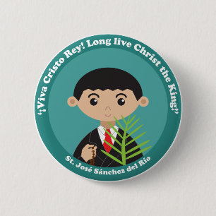 St. José Sánchez del Río 2 Inch Round Button