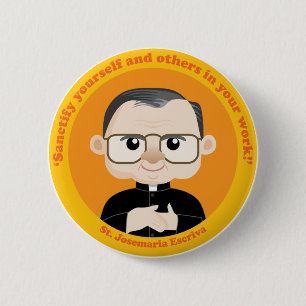 St. Josemaria Escriva 2 Inch Round Button