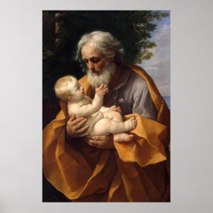 St Joseph and the Child Jesus - Guido Reni Poster