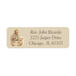 St. Joseph Baby Jesus in Manger
