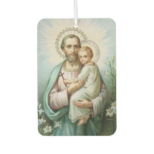 St. Joseph Baby Jesus  Lily Air Freshener